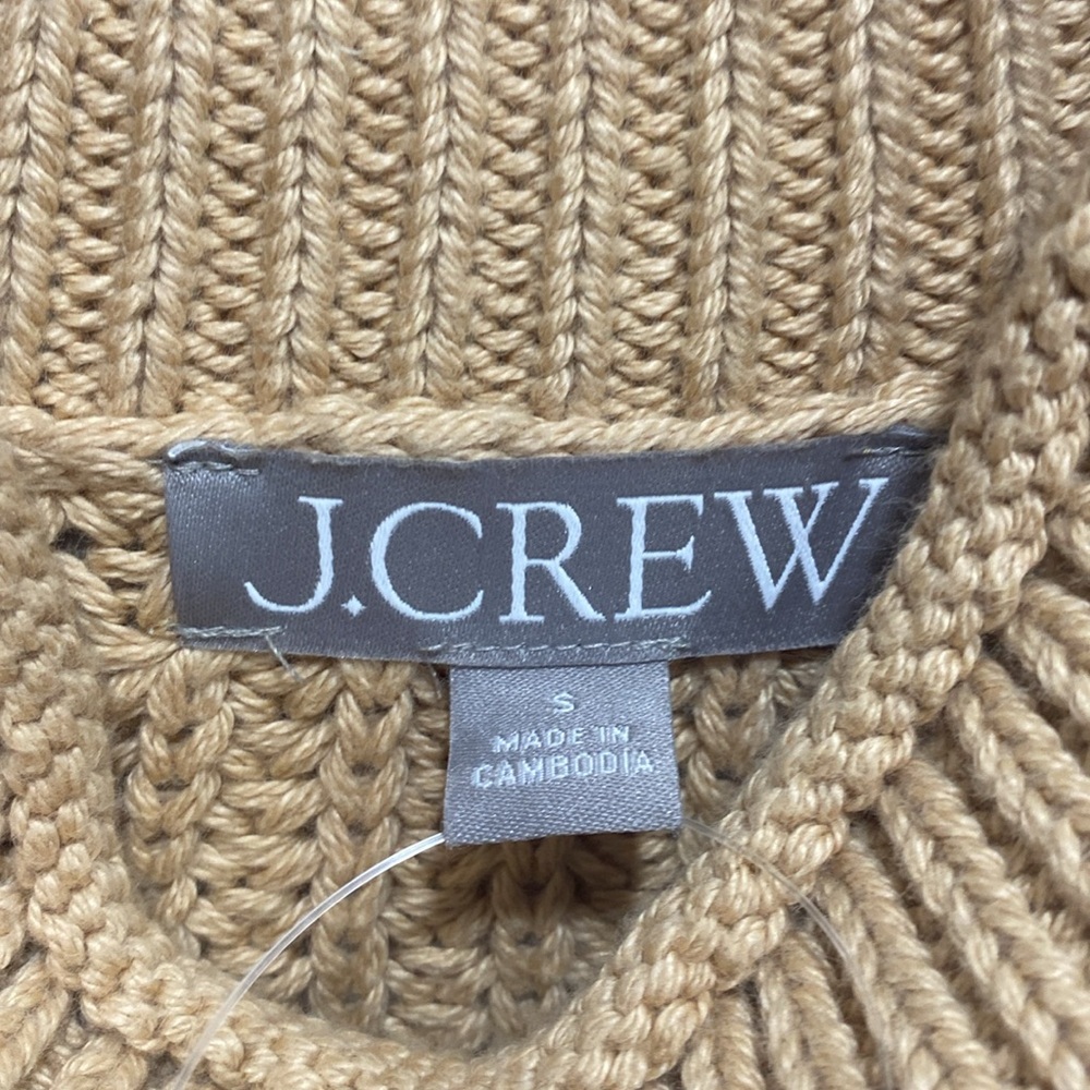 J. Crew || Relaxed Rollneck Sweater in Sandy Beach Tan Small - Picture 4 of 8